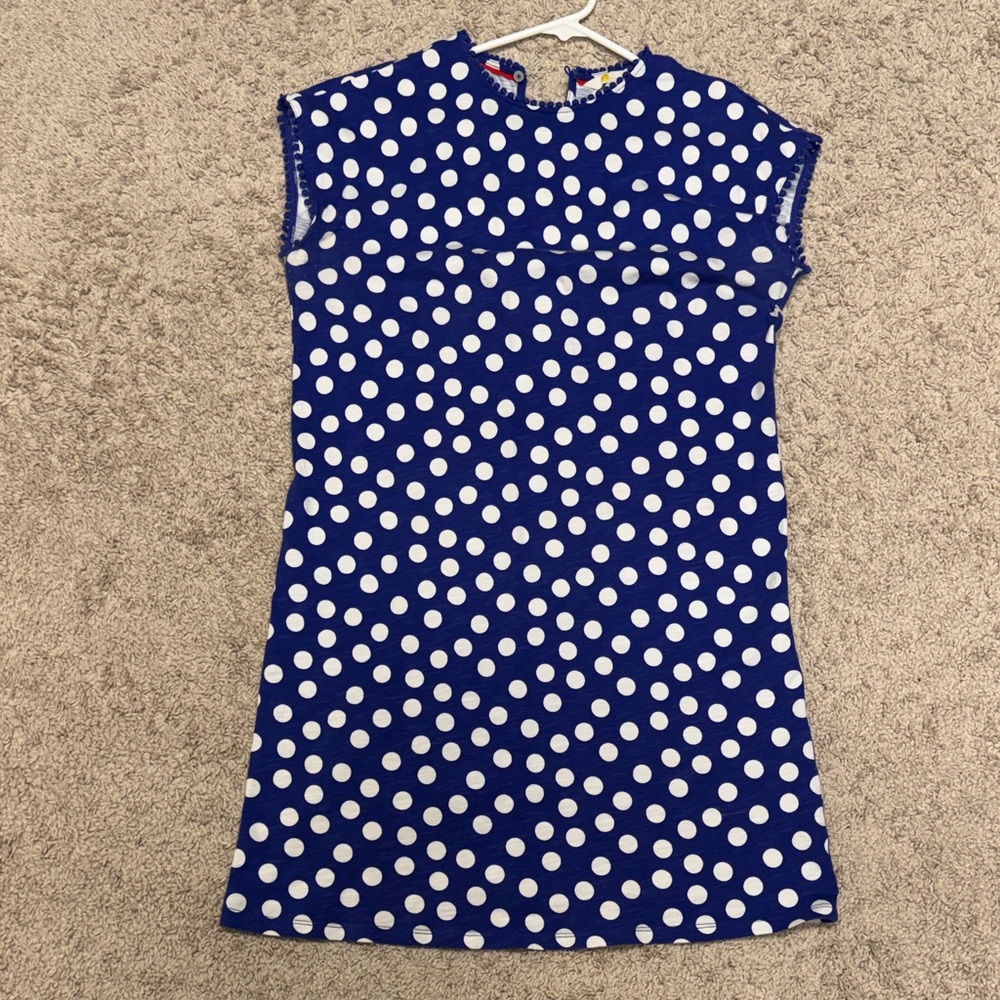 Boden Polka Dot Blue and White Dress